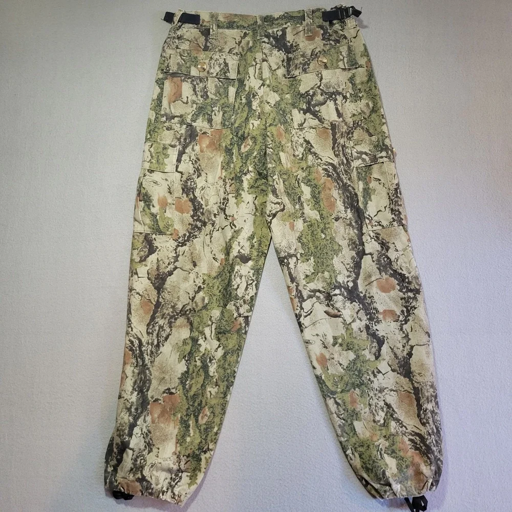 Yukon Gear Mens Natural Gear SCII Camo Cargo Hunting Pants Size L Adjustable